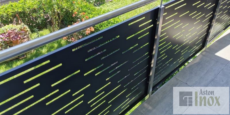 Inox ograde za balkone sa perforiranim limom